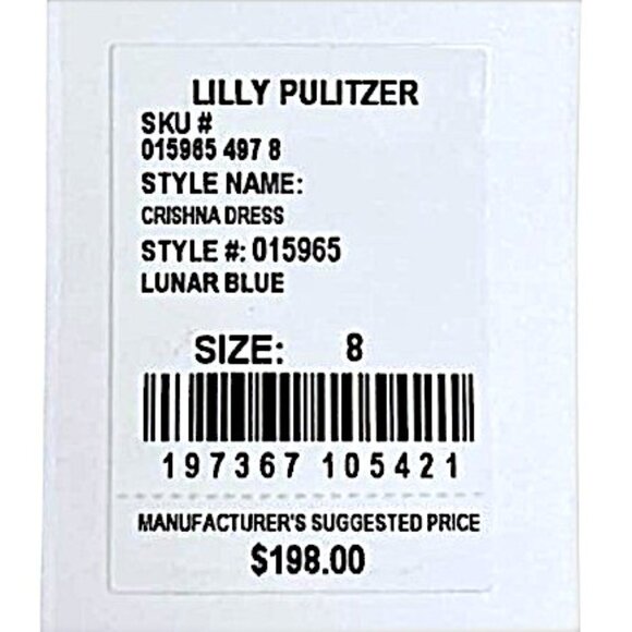 Lilly Pulitzer Nautical Rope Detailed Crishna Dress in Lunar Blue NWT - Size 8 - Picture 9 of 10